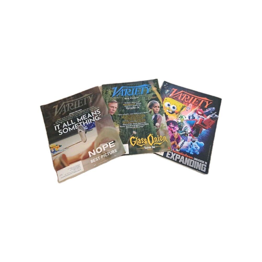 Variety Magazine Bundle Of Three Magazines 2022